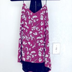 Floral, reversible tank top